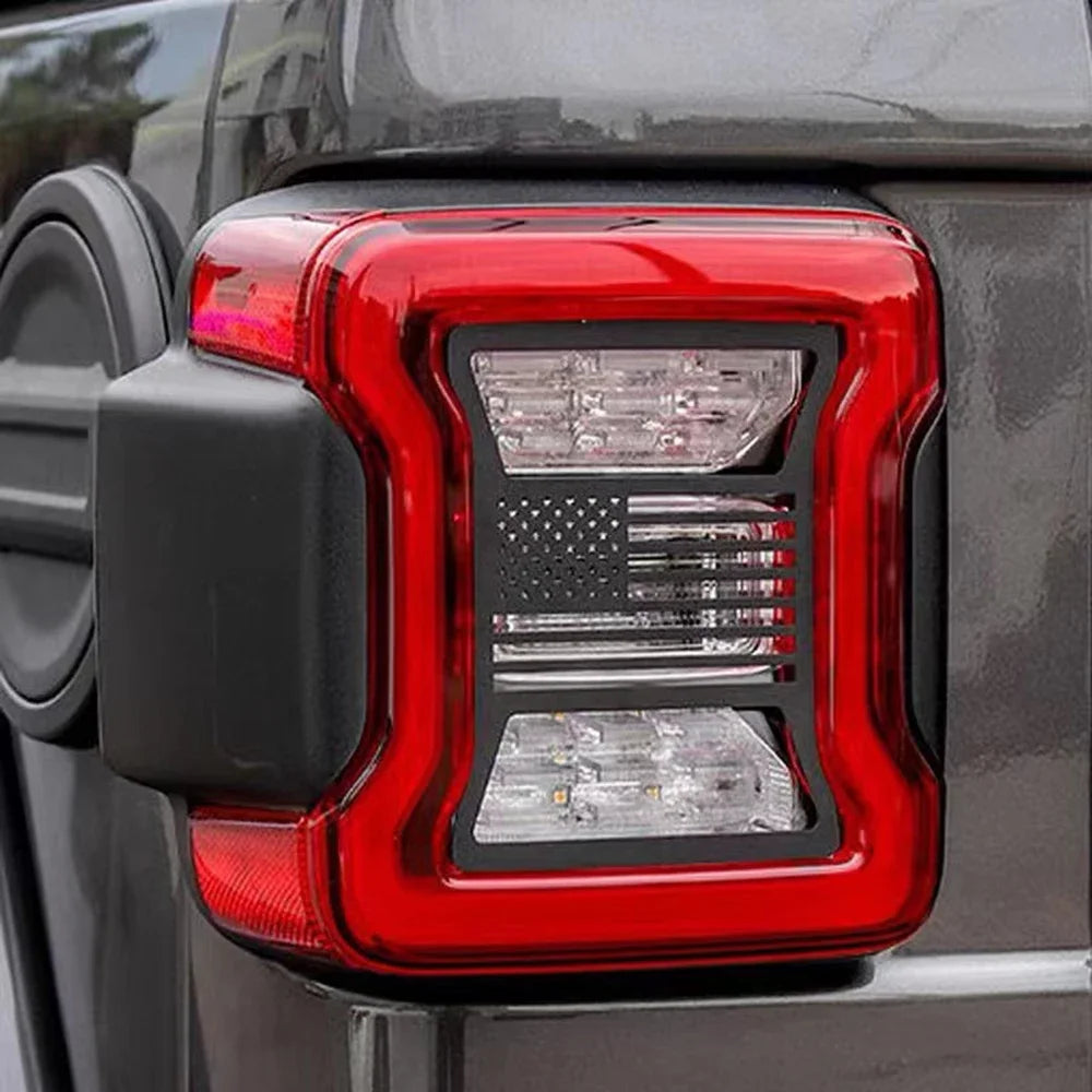 Jeep Wrangler JL 2018–2022 Rear Taillight Guard Cover – Aluminum Pair