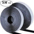 1/3/5M Strong Self-adhesive Fastener Tape Hook and Loop Magic Nylon Sticker Tape Adhesive with Glue Strap for DIY 20MM Zpaxo Black 5meter 20mm Wide