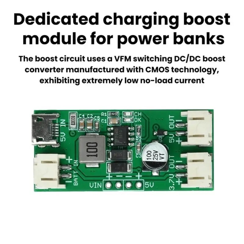 652F Battery Charging Module Board TP5400 Design 45 X Output Areas Zpaxo