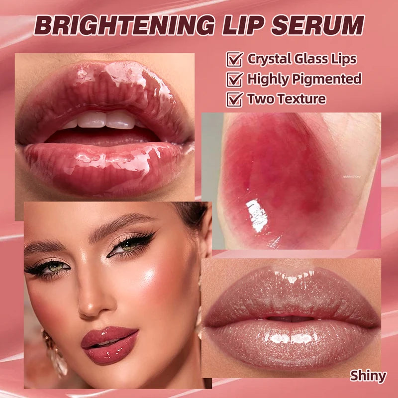 Water-shimmer Mirror Lip Gloss Long-lasting Easy Apply Moisturizing