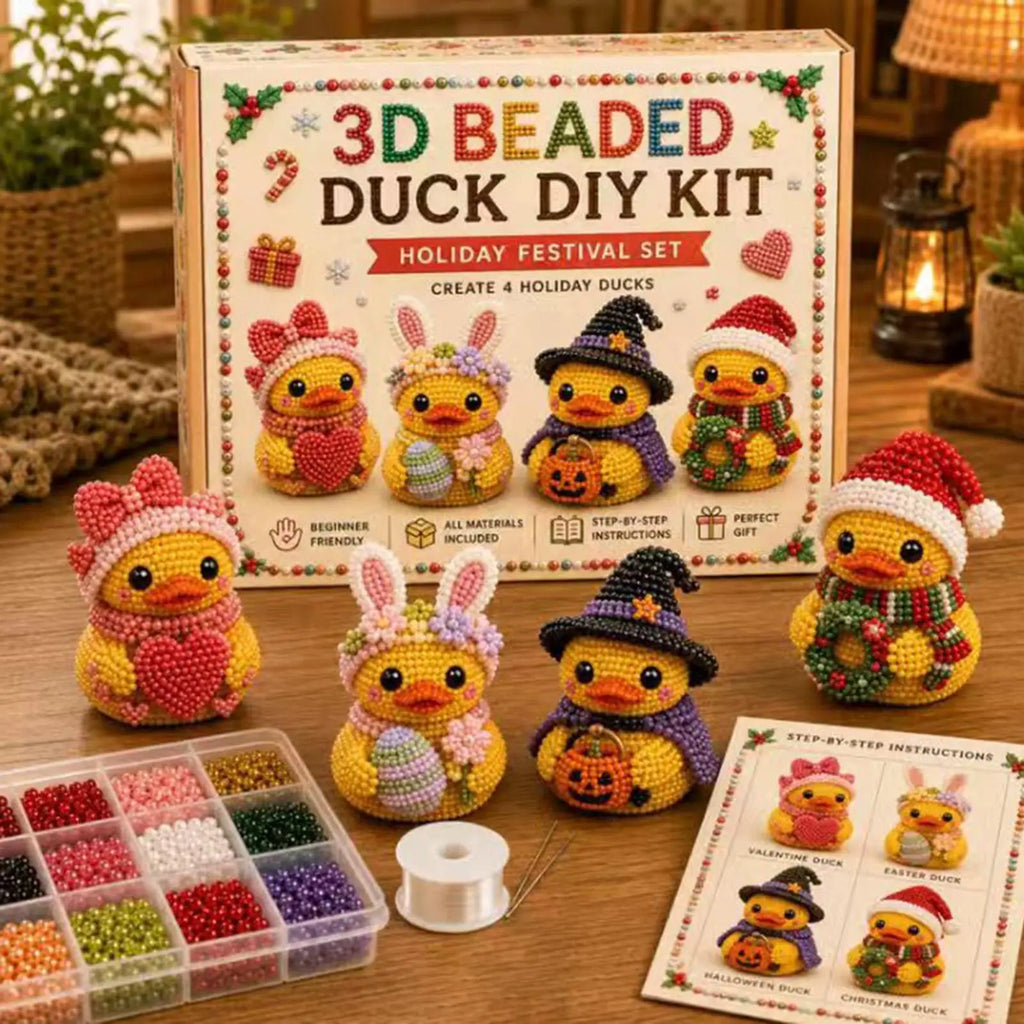 Bead Animal Making Cute Duck Handmade Toys Embroidery Jewelry Craft