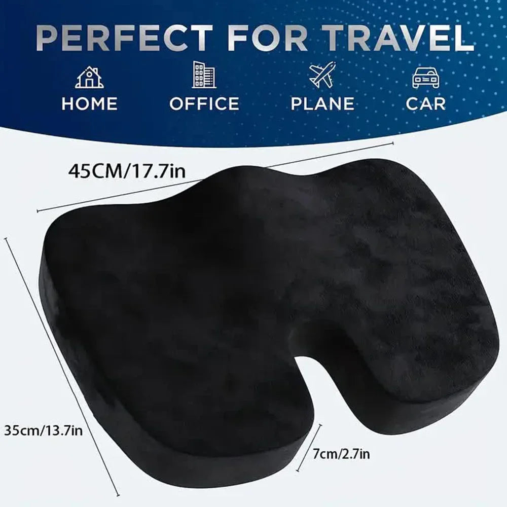 U-Shaped Memory Foam Seat Cushion – Tailbone & Back Relief Memory Foam Seat Cushion Zpaxo
