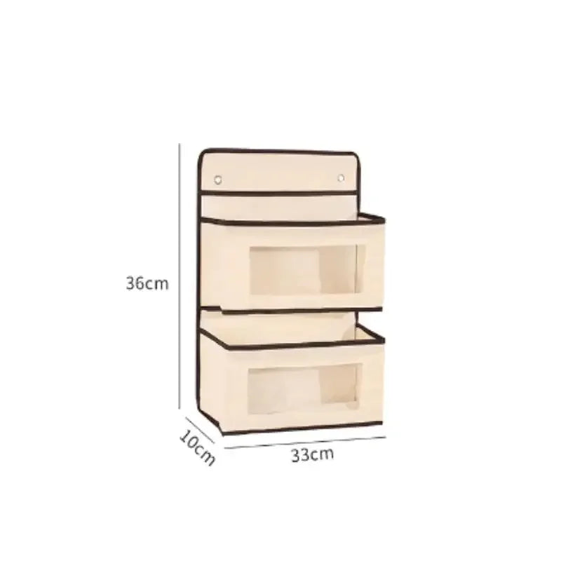 Norma 2-5 Layers Hanging Storage Bag Wall Mounted Organizer Behind The Door Wardrobe Sundries Bag Zpaxo 3