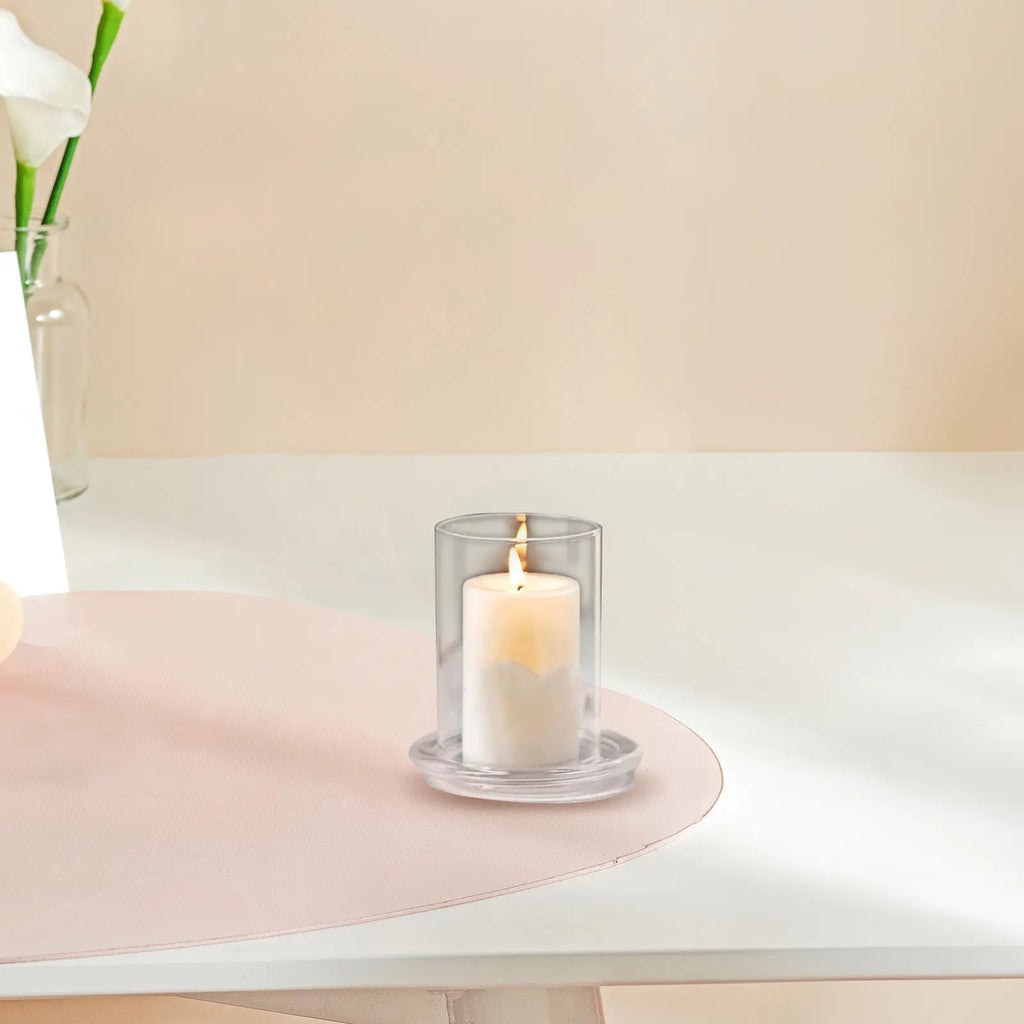 Glass Shade Borosilicate Holder Sleeve Open Ended Tube Clear