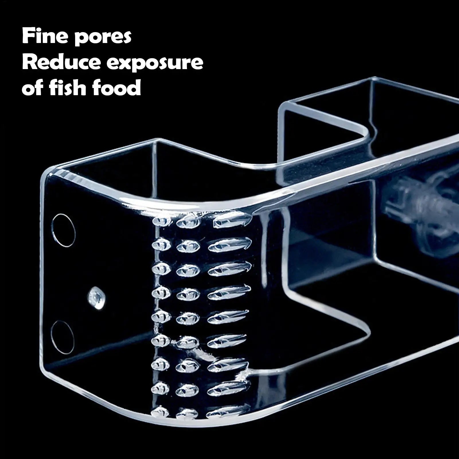 Aquarium Fish Feeder Feeding Ring Transparent Food Holder Scatter