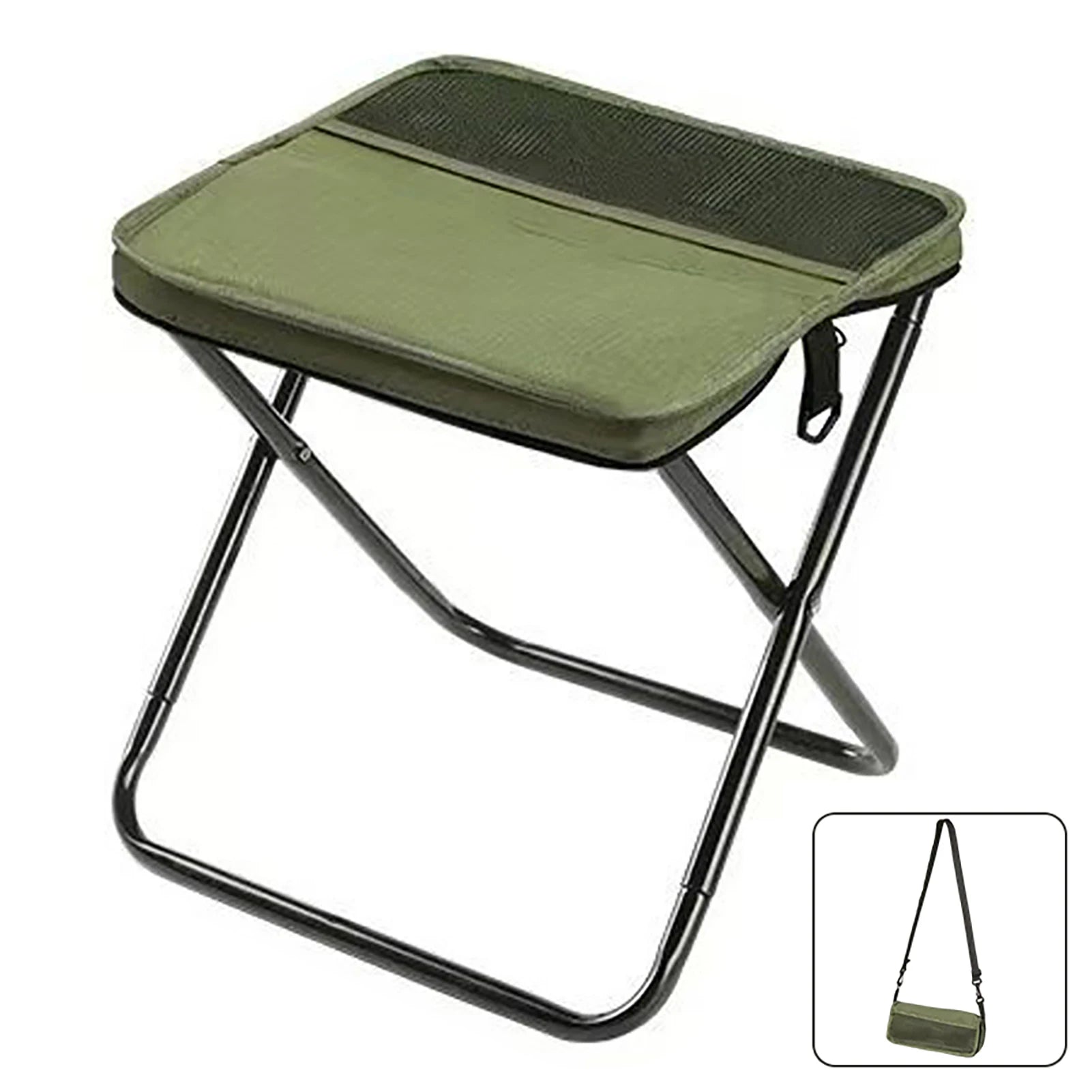 Foldable Backpack Stool Portable Folding Stool With Carry Bag Lightweight Mini Easy Carry Outdoor Chair For Travel Picnics Zpaxo As shown