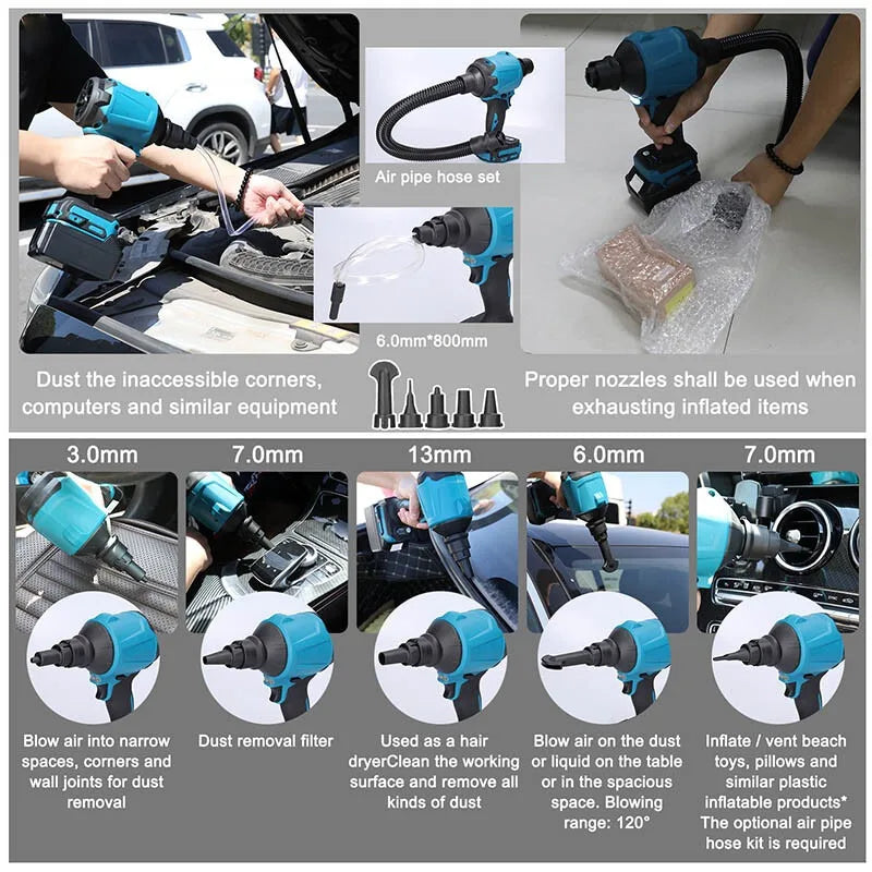 Rechargeable Air Dust Machine Lithium Electric Cordless Inflator