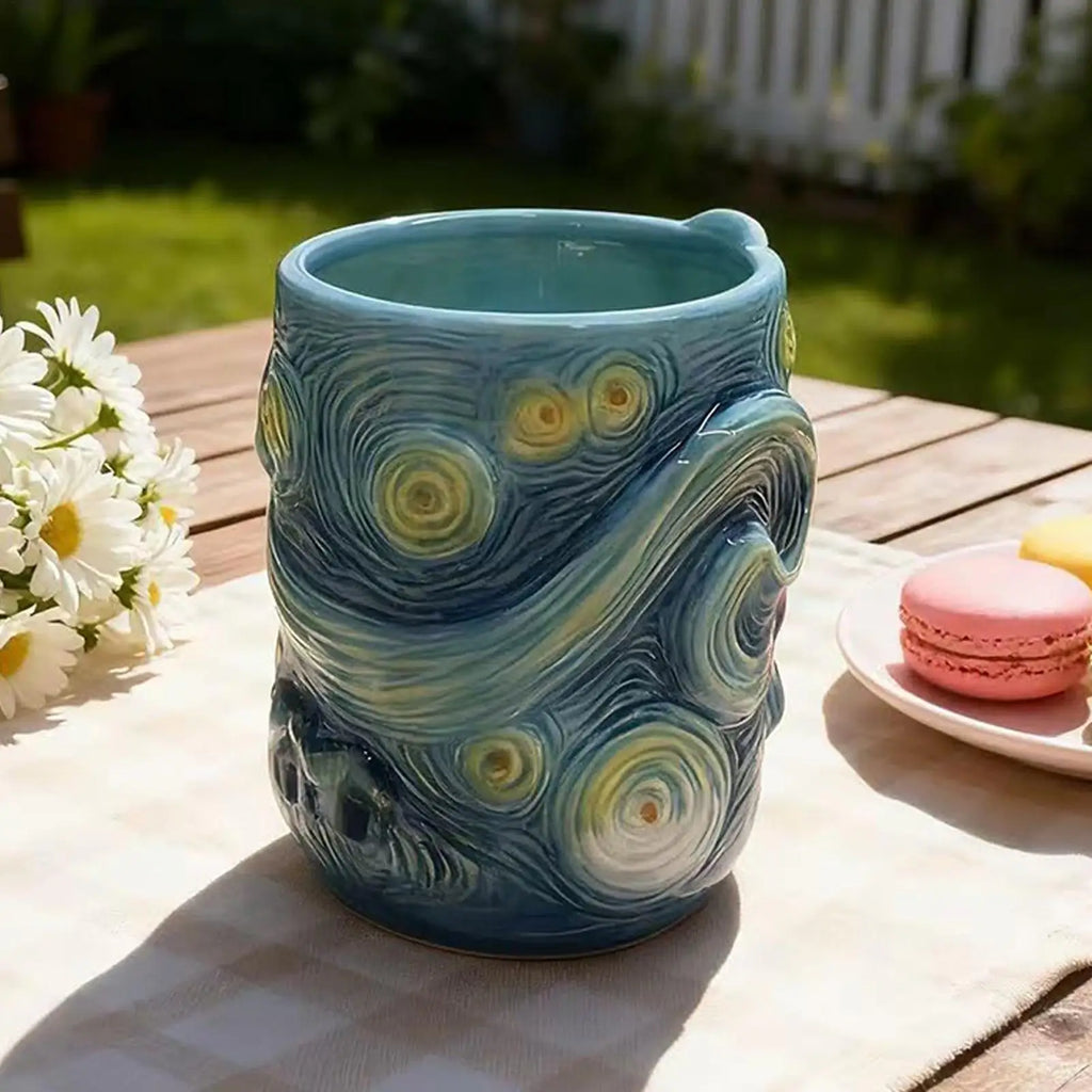 Coffee Mug 13-Ounce Dishwasher Drinkware Famous Painting Mugs for Milk Cocoa Wine Juice Beer Kitchen Cafe Restaurant Home Zpaxo
