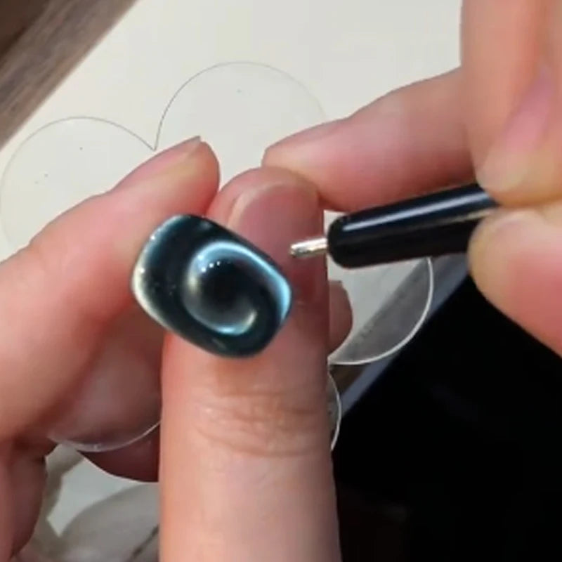 3D Lollipop Vortex Cat Eye Nail Magnetic Pen Suck Rainbow Halo Magnet