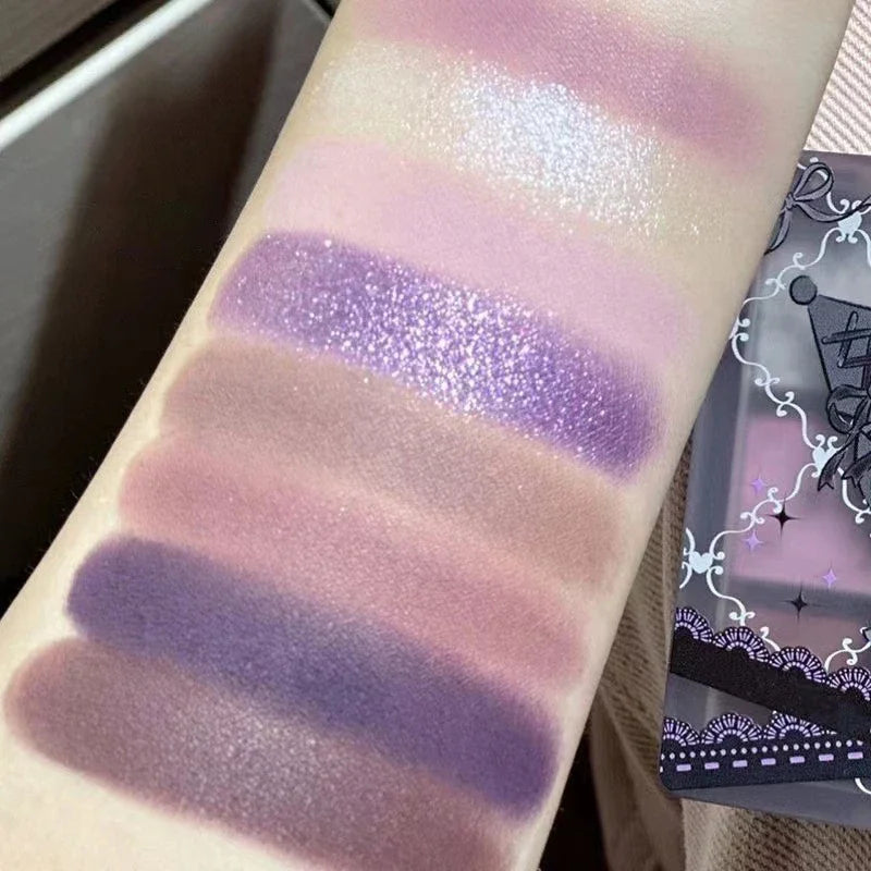 Pearlescent Matte Grey Purple Eye Shadow Punk Smoke 9 Colors