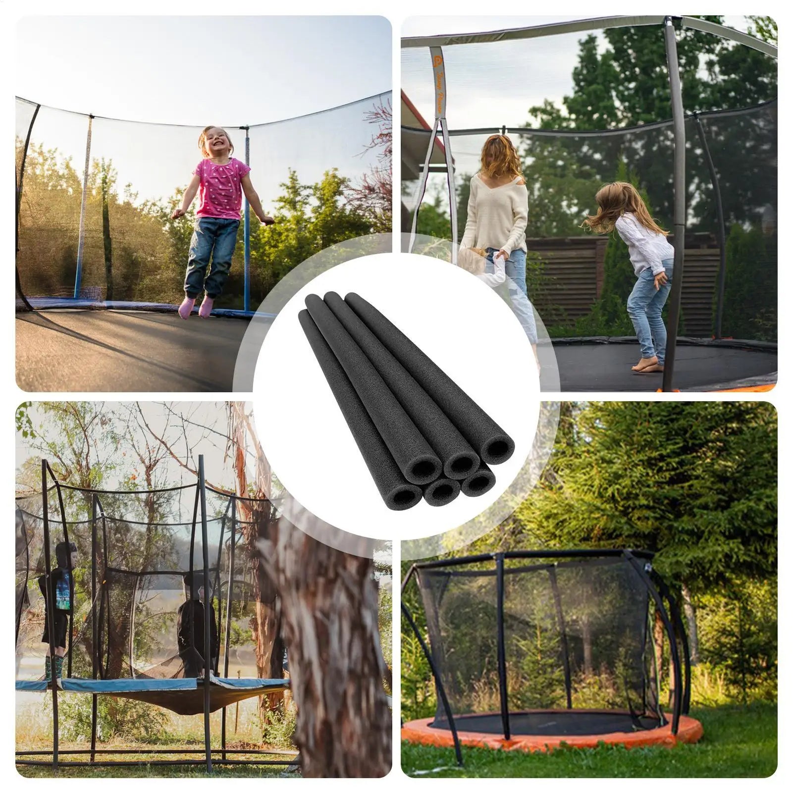 Trampoline Pole Foam Sleeves Jumping Bed Cover Child-safe Padding