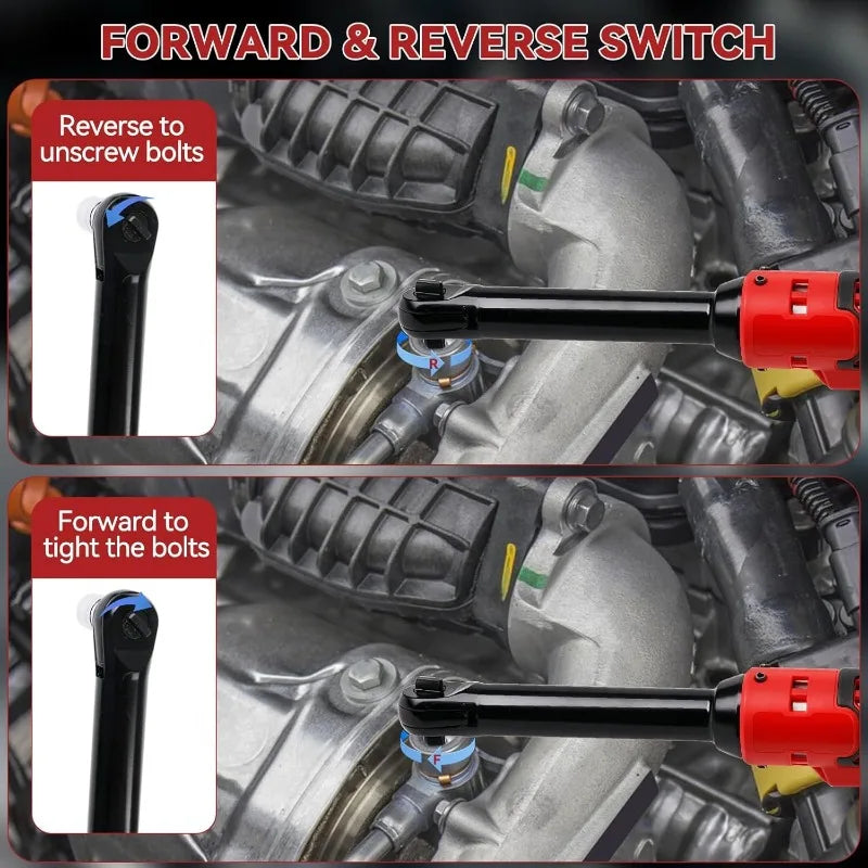 Milwaukee 18V Battery Electric Ratchet Wrench 3 8 Extended Head