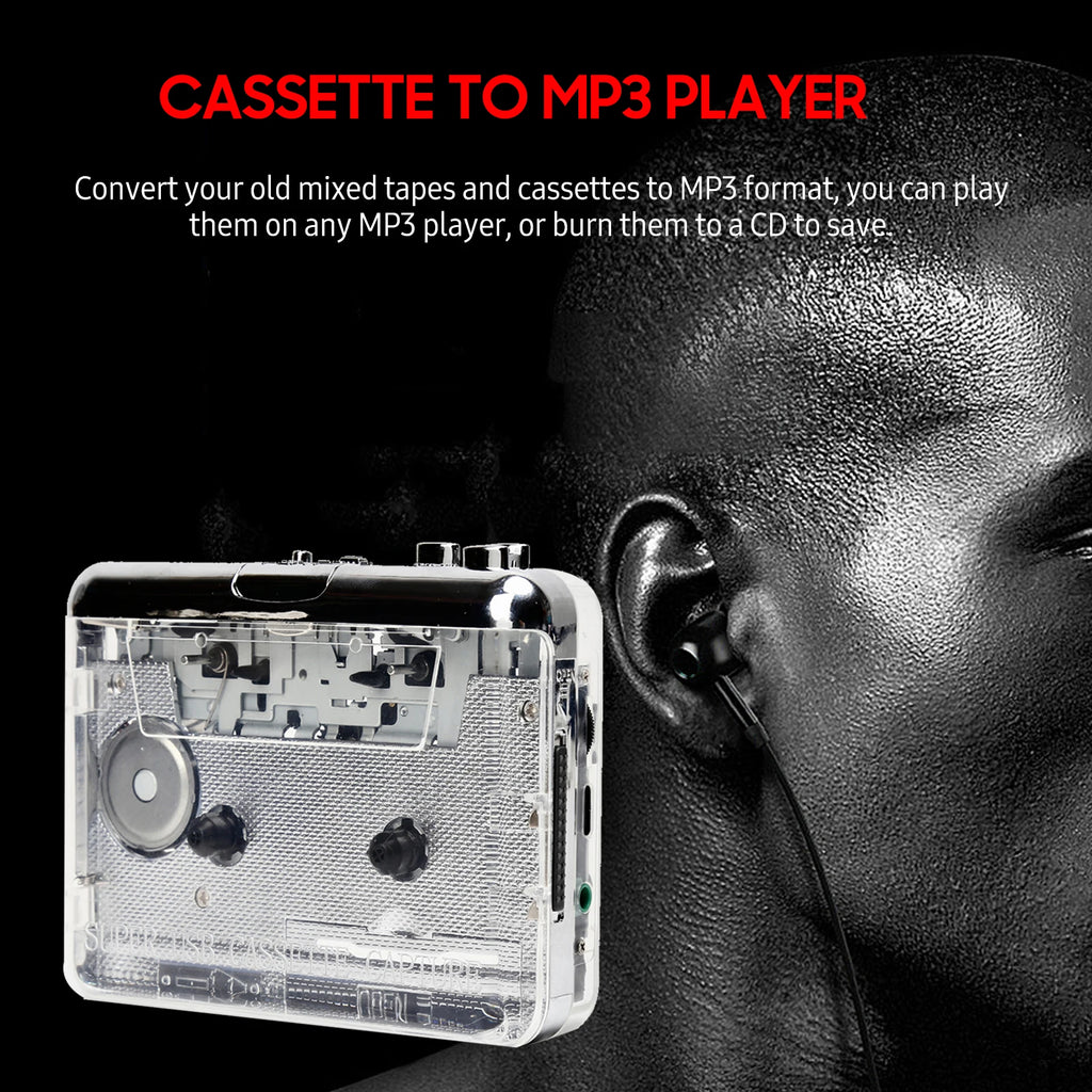 TONIVENT TON010 Portable Cassette MP3 Player Mini USB Tape Converter