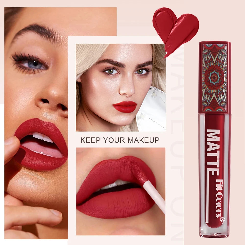Matte Lip Gloss Durable Silky Easy Waterproof Does Not Fade