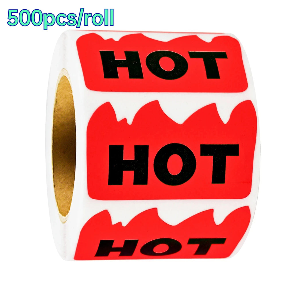Flame-Shaped Hot-Selling Product Labels Stickers Hot-Selling Product Labels for Hot-Selling Product Packaging Decoration Labels Zpaxo