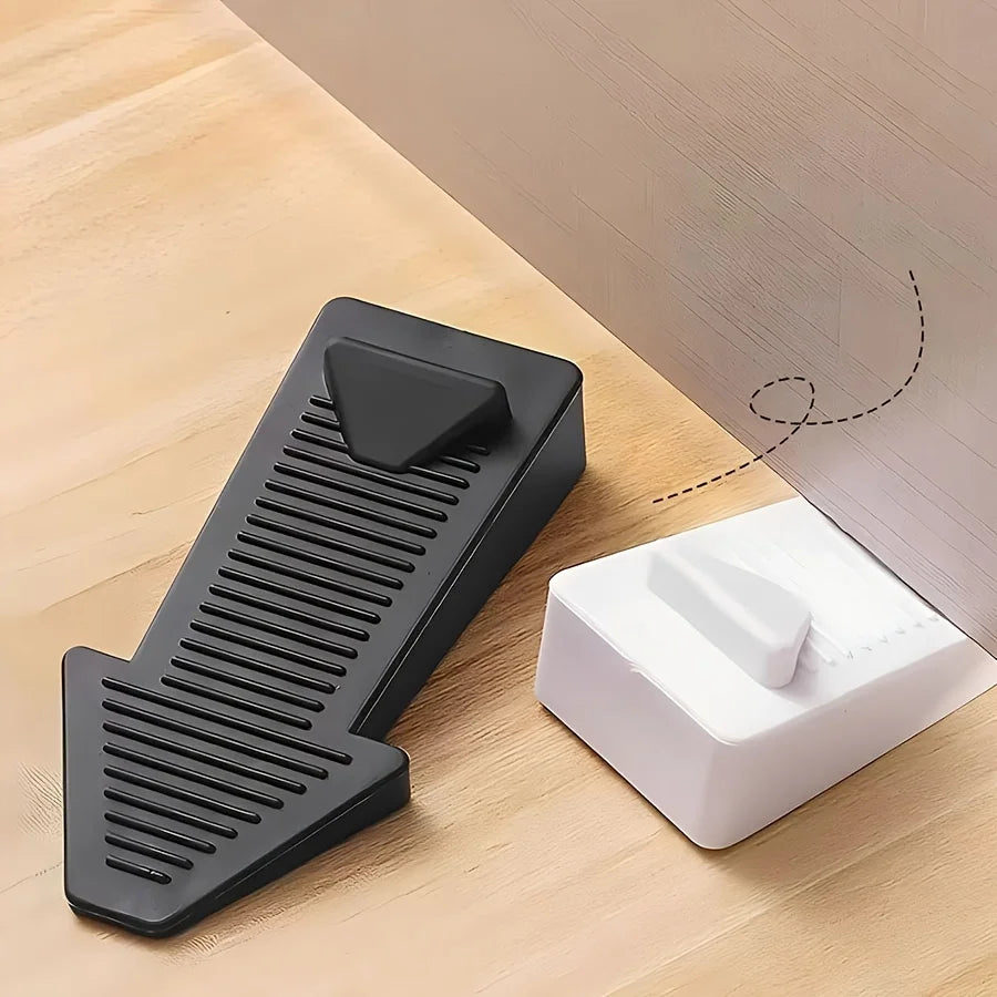 1Pcs Door Stopper Safety Silicone Anti-skid Windproof Door Stop Door Rear Retainer Anti-collision Stop Home Bedroom Zpaxo