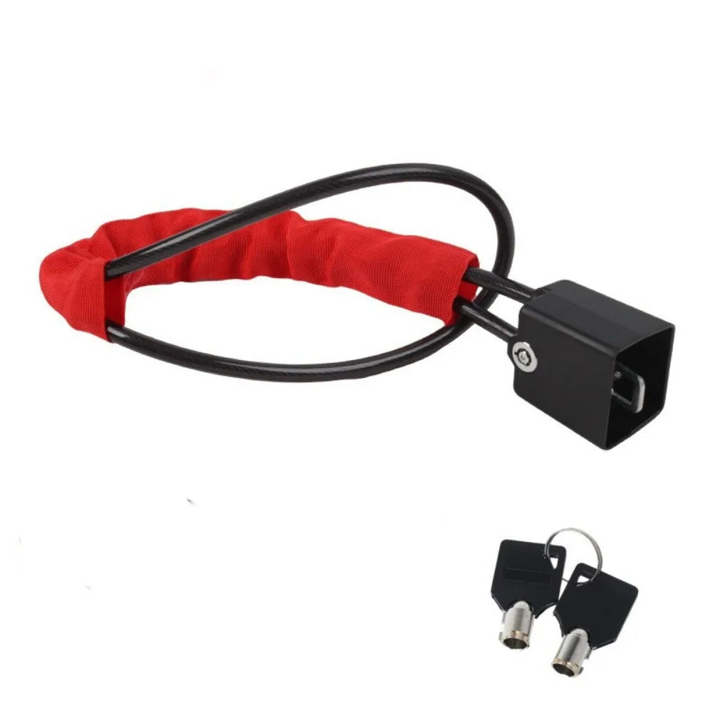 Sturdy Lock Car Steering Wheel Lock Bold Steel Cable Security Steering Wheel Lock Steel Rope with 2 Keys Zpaxo Style 9