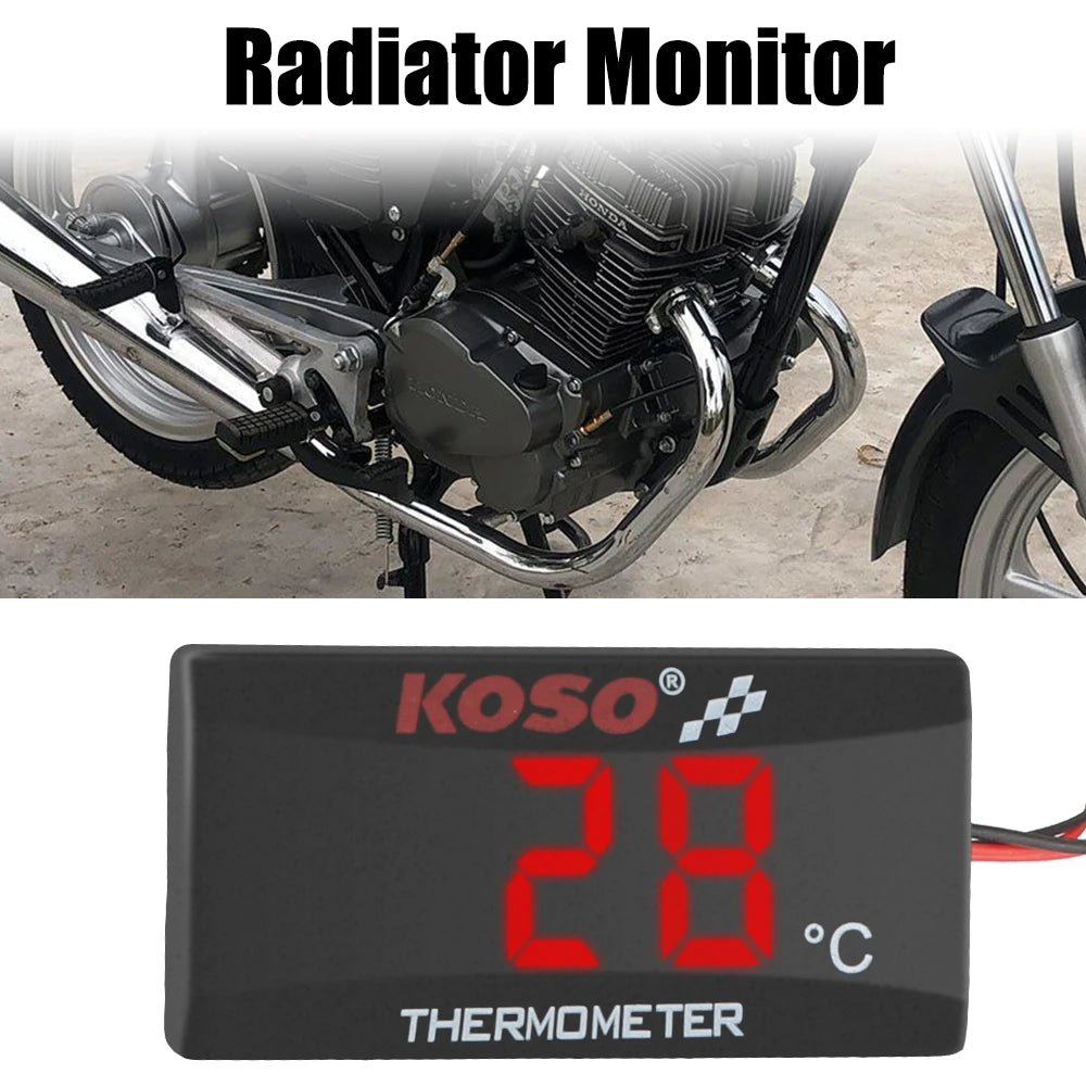 Temperature Meter Water Tank Retrofit Red Blue Indicator Warning