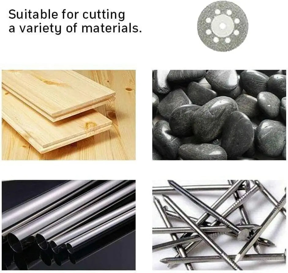 22mm Diamond Cutting Discs & Grinding Wheel Shafts – 10/30 Pack