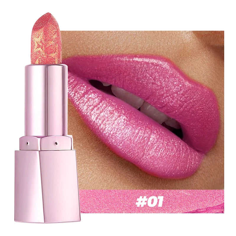 Glitter Lip Balm Long-lasting Waterproof Sparkling Pearl Finish Zpaxo 01 Full Size