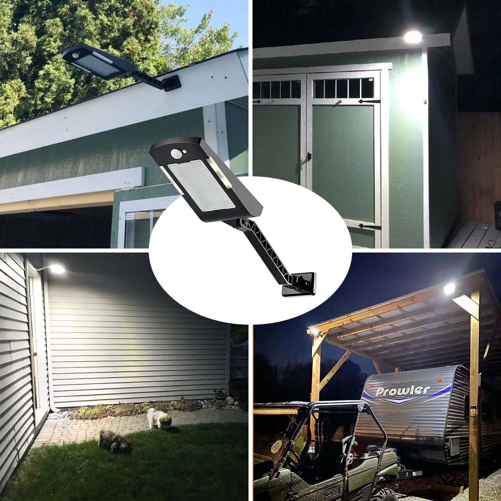 Solar Lights Outdoor 48 LEDs Powered Motion Sensor Lamp Security 3 Zpaxo
