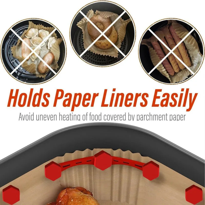 Air Fryer Silicone Magnet Clip – Parchment Liner Holder Air Fryer Accessory Zpaxo