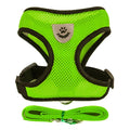 Cat Harness Vest Walking Lead Leash For Puppy Dogs Collar Polyester Adjustable Mesh Dog Harness For Small Medium Pet Accessories Zpaxo green L