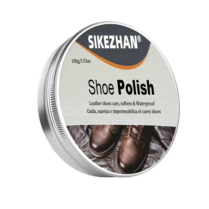 Professional Shoe Polish Cream for Leather Shoes, Restores Color&Shine,Waterproof Protection,Shoe Care Men&Women Shoes Nourish Zpaxo 100g