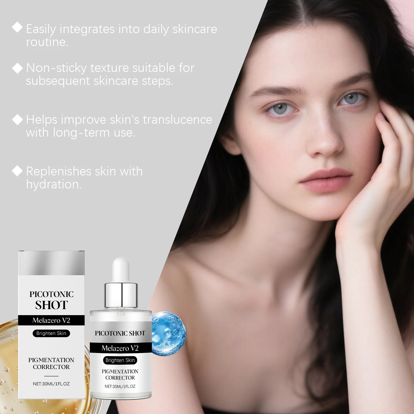 Brightening Face Serum Moisturizing Anti-Wrinkle Brightening Niacinamide Pigmentation Corrector Improves Skin Tone Firming Skin Zpaxo
