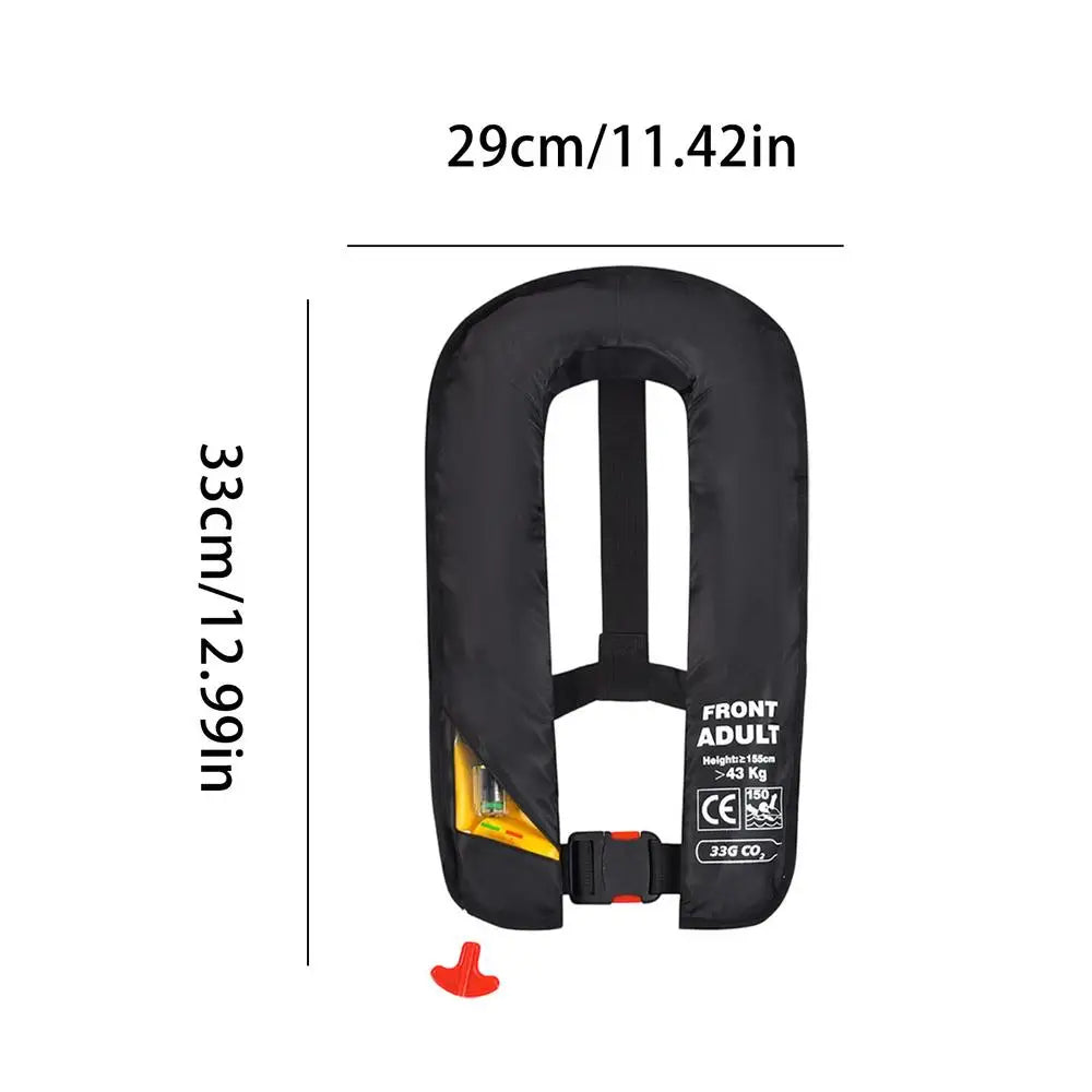 Inflatable Life Vest Self-inflating Swim Jackets Compact Snorkeling