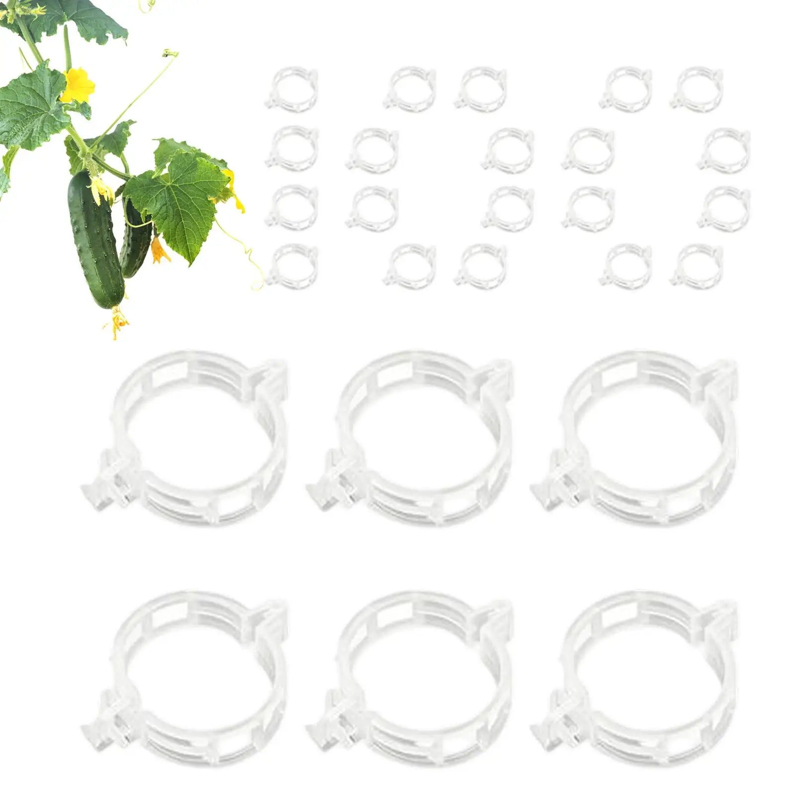 Plant Vine Clip Support Garden Tying Clamp Stem Reusable Gardening