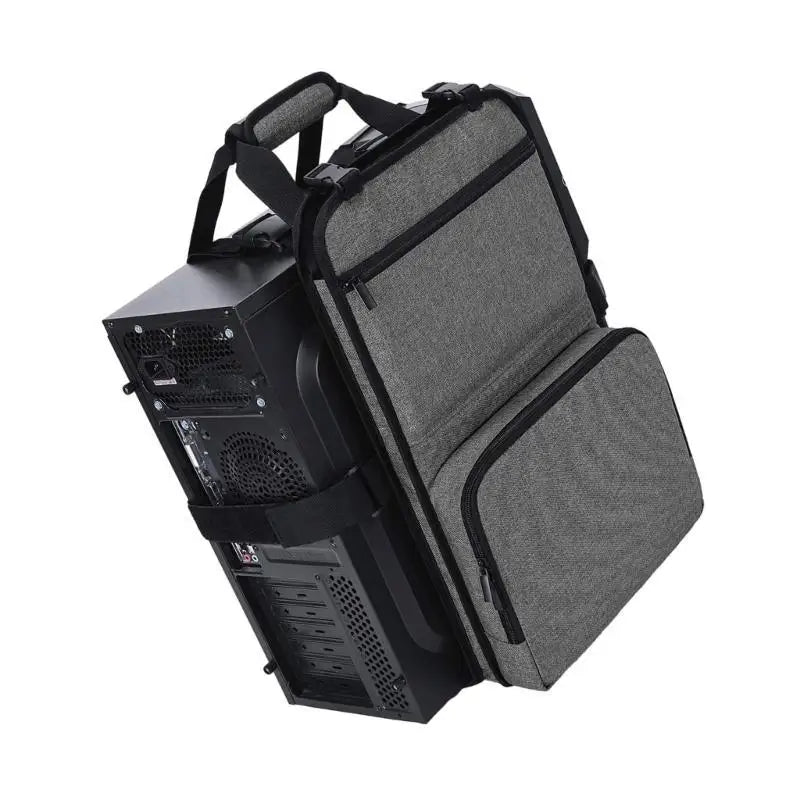652F Desktop Carrying Case Multiple Storage Pocket Bag Keypad Cable Zpaxo
