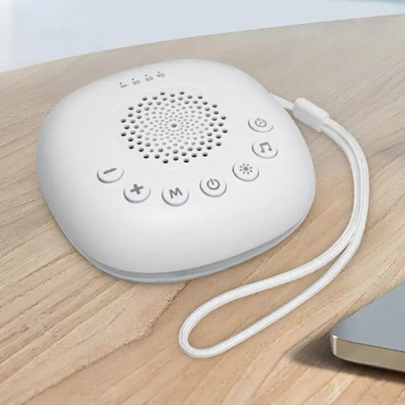 White Noise Machine Portable Sleep Calming Accessories USB Rechargeable Sleep Aid Soother For Bedroom Nursery Travel Meditation Zpaxo