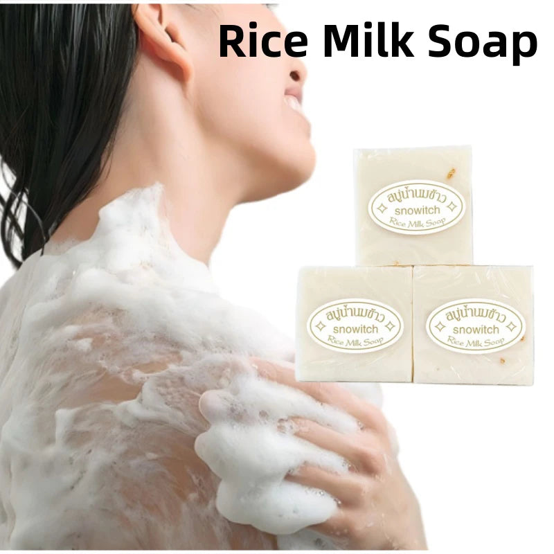 Thai Rice Milk Soap Bar – Moisturizing Handmade Cleanser Handmade Soap Bar Zpaxo