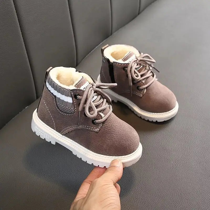 2022 Autumn Winter Kids Boots Girls Boys Warm Snow Child Short Boot Zpaxo