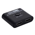 4K 60Hz HDMI Switch Splitter – 2 In 1 Out Bi-Directional HDMI Switch Splitter Zpaxo Black