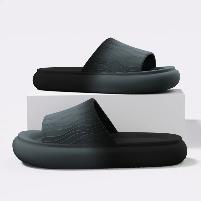 Summer Thick Sole Slippers Men Women EVA Soft Bottom Indoor Home