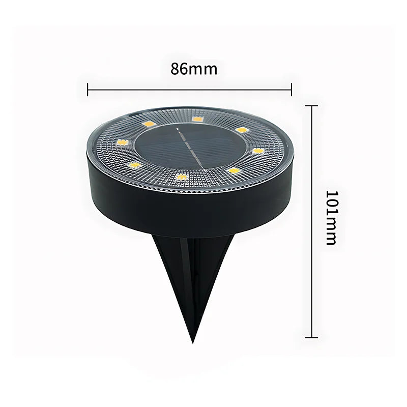 IP68 Waterproof LED Outdoor Solar Power Ground Light Lighting Control Zpaxo
