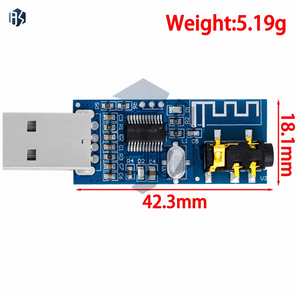 Bluetooth 4.0 Wireless Audio Decoder Board, XH-M226 Receiver Module with USB Port and LED Indicator Zpaxo