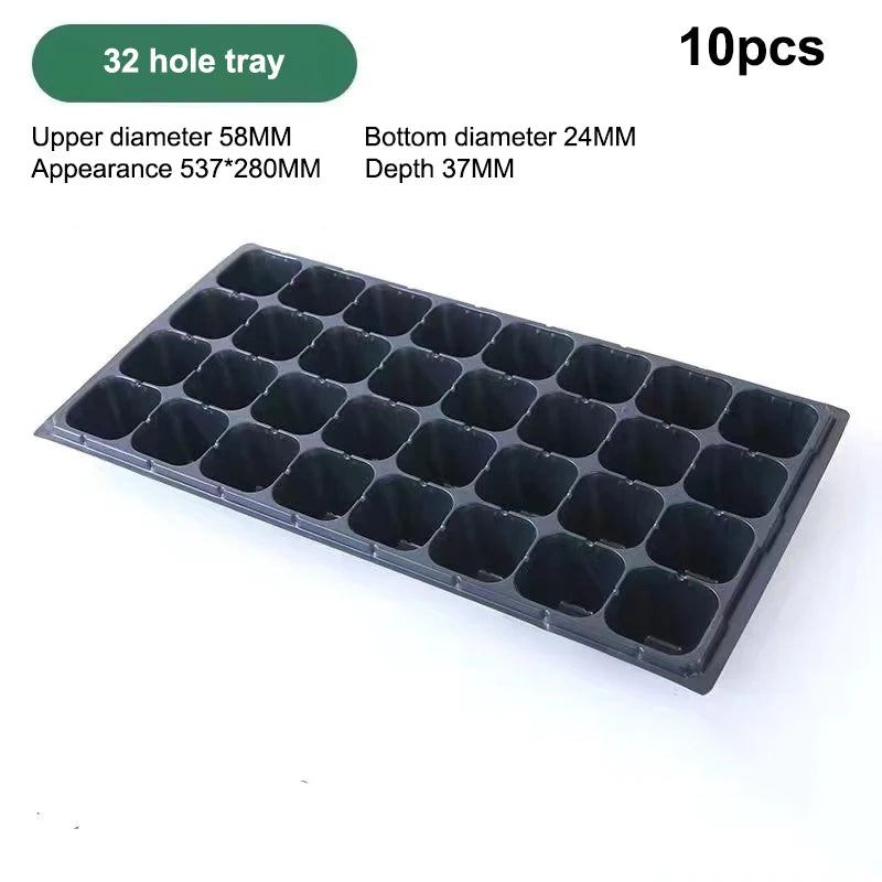 10 Plastic Seedling Trays Garden Efficient Germination Ideal Flower Zpaxo 2