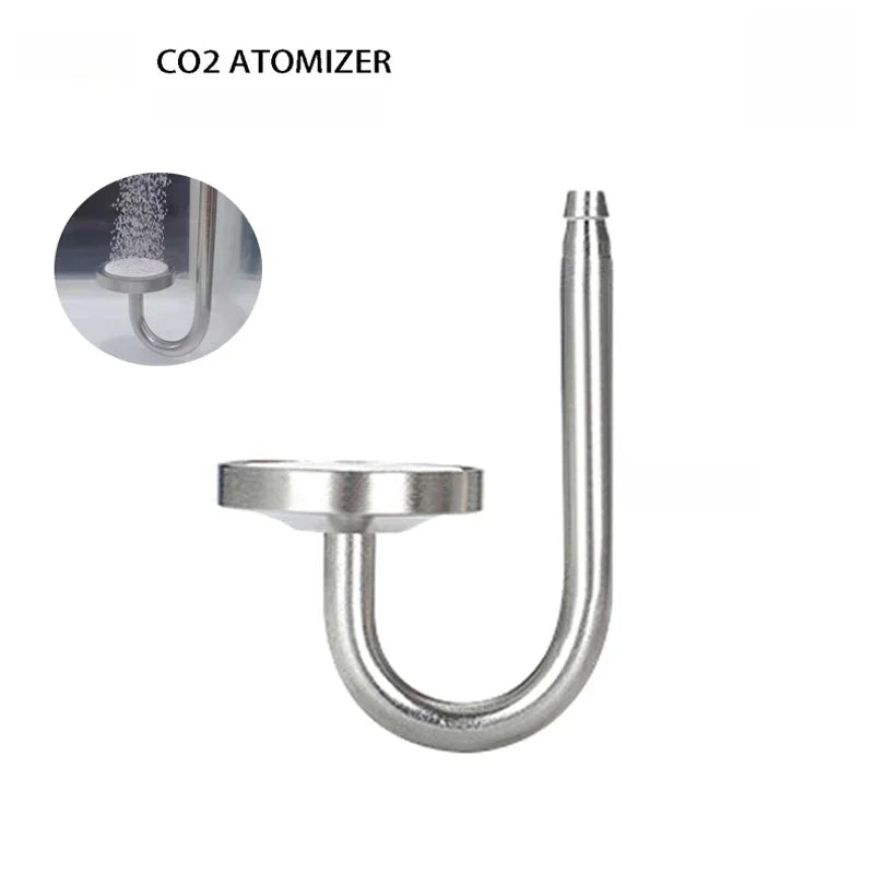 Aquarium CO2 Atomizer Fish Tank Aluminum Alloy Diffuser Regulation