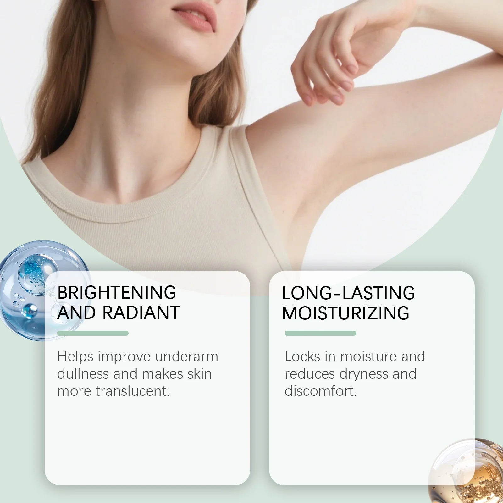 Nicotinamide Underarm Brightening Cream – Whitening & Moisturizing Underarm Brightening Cream Zpaxo
