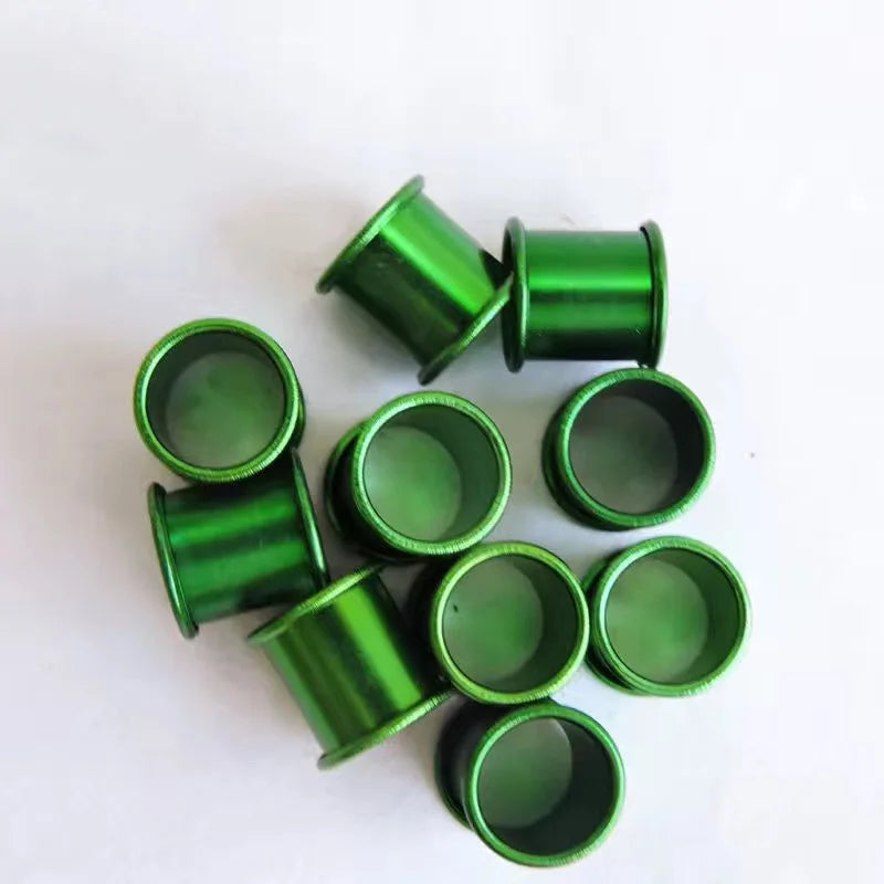 Pigeon Foot Rings Aluminum Ring Birds Identification Tools 7 Colors Zpaxo green