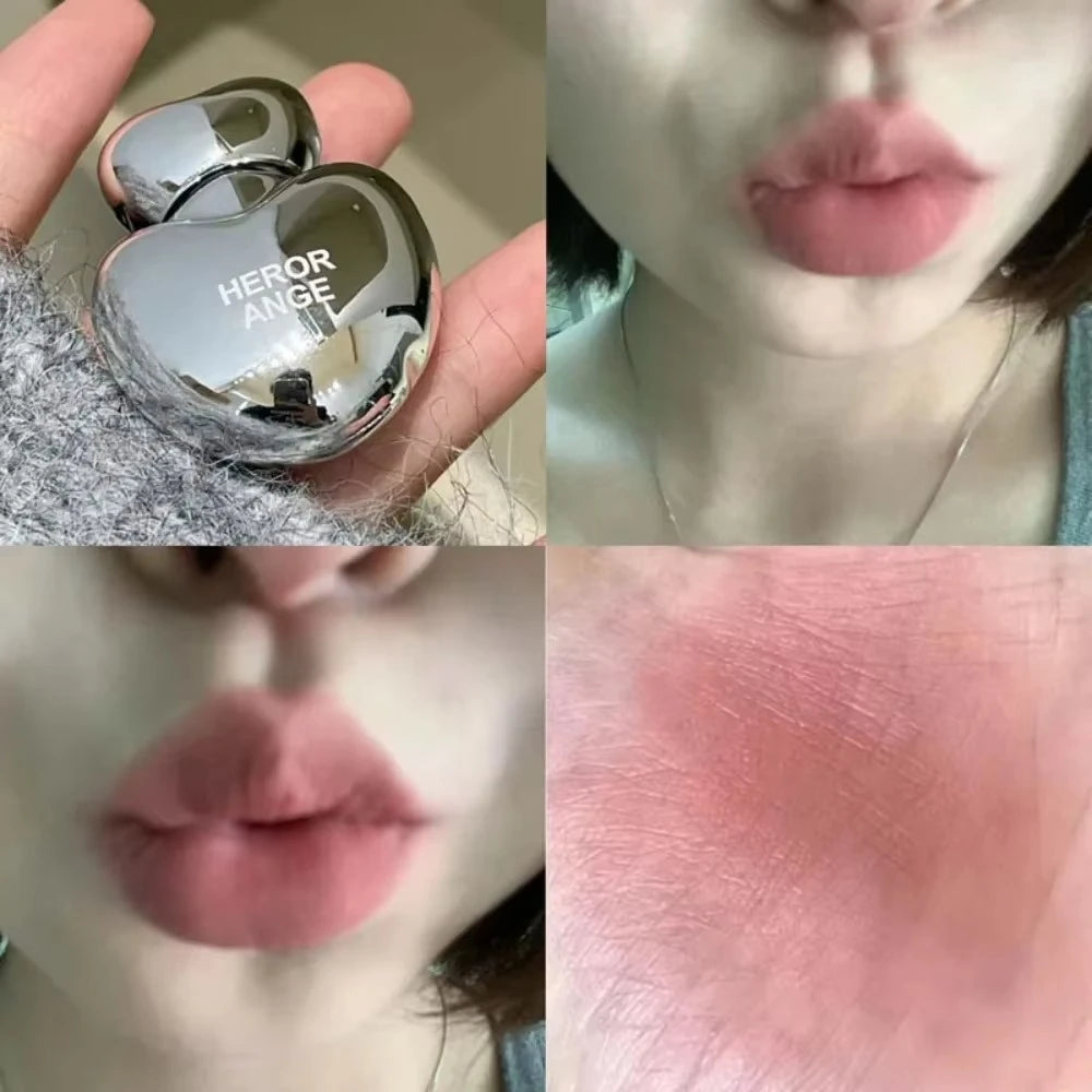 6-Color Lasting Matte Lip Gloss Non-Stick Cup Velvet Smooth Pomegranate Color Plump Lips Waterproof Smudge-proof Lipglaze Makeup Zpaxo 01