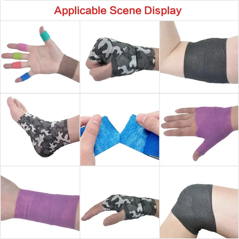 Self-Adhesive Cohesive Bandage Wrap – Sports & Vet Use