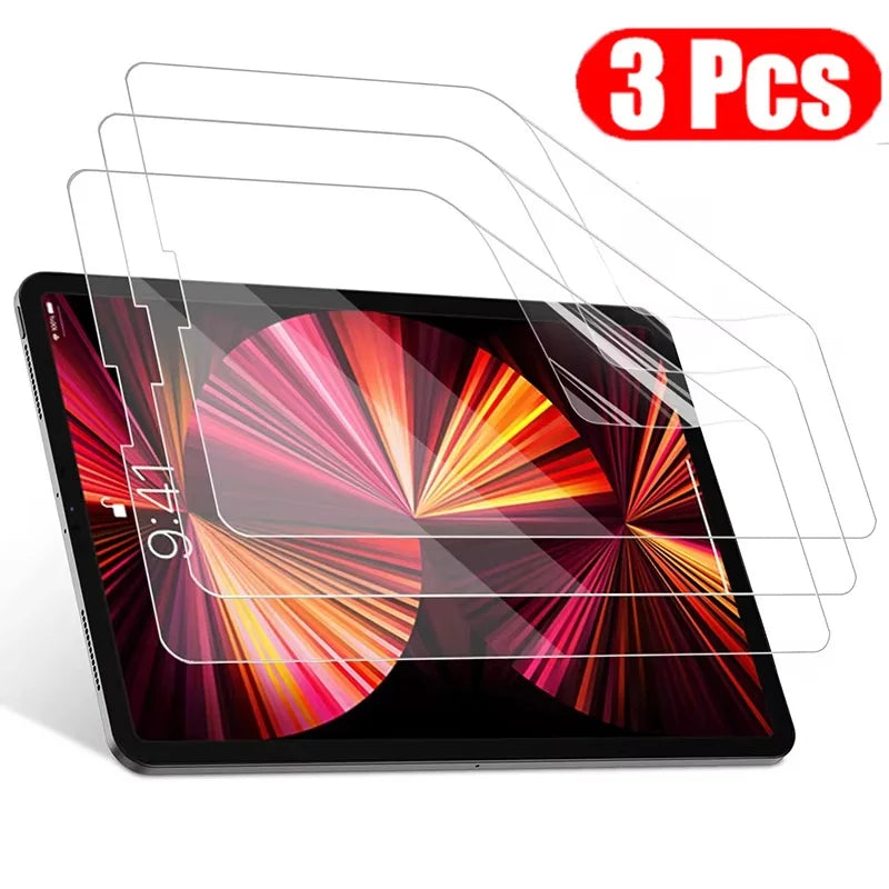 3pcs Tablet Drawing PET Film Touch Sensitive For iPad 10th 9th 8th 7th Mini 6 Air 5 4 Pro 11 Screen Protector Desktop Accessory Zpaxo