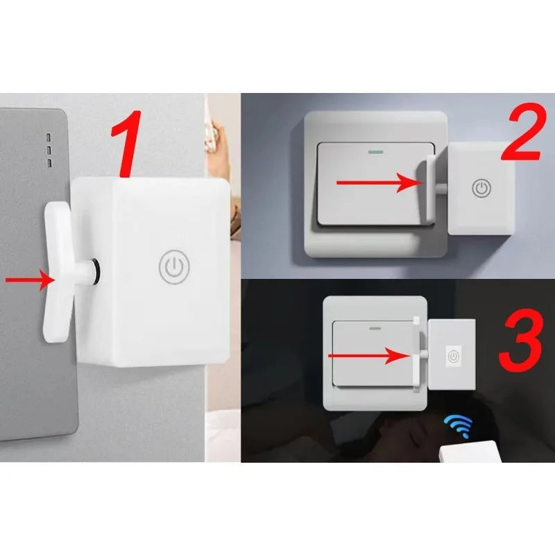 Wireless Control Light Switch Off Tool Automatic Button Pusher Intelligent USB Rechargeable Lazy Remote Control Switch Zpaxo