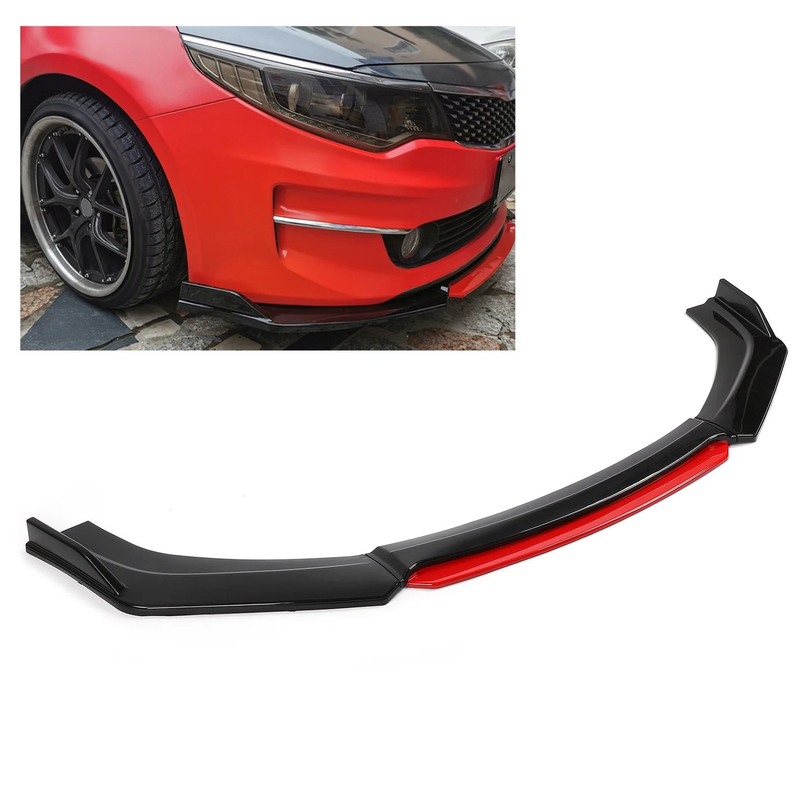 Universal Front Bumper Lip Spoiler Chin Body Protection PP Auto Car
