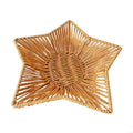 Woven Imitation Rattan Snacks Organiser Star Shaped Fruit Basket for Home Use Zpaxo L CN
