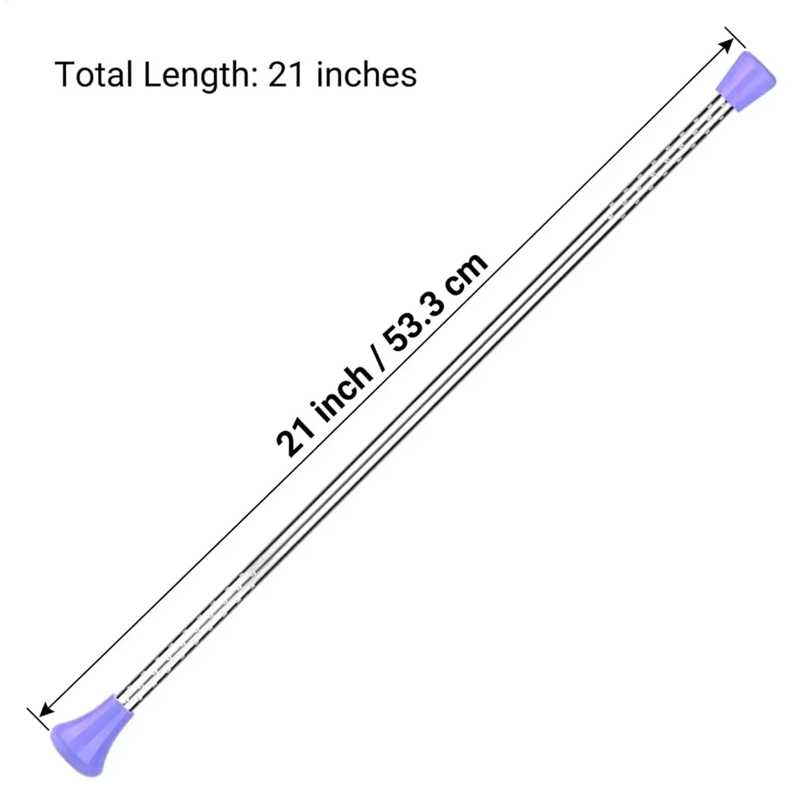 Twirling Baton Stainless Steel Dance Gymnastics Non-slip Handle